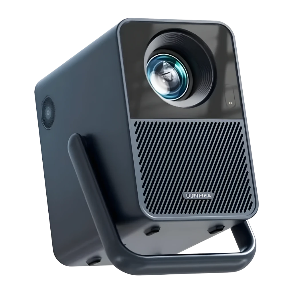 Ultimea Poseidon E40 Projector 8GB gris, kit lateral: proyector con asa metálica y mando con botón de voz Google visible - Ítem7