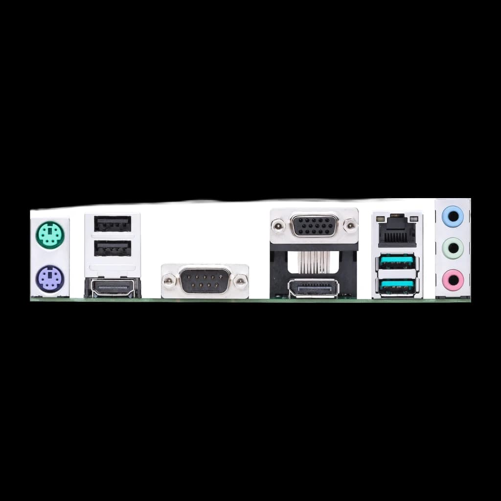 ASUS PRIME H610M-C D4-CSM mATX, panneau arrière: ports PS/2, USB, HDMI, DP, VGA, COM, RJ45 et audio