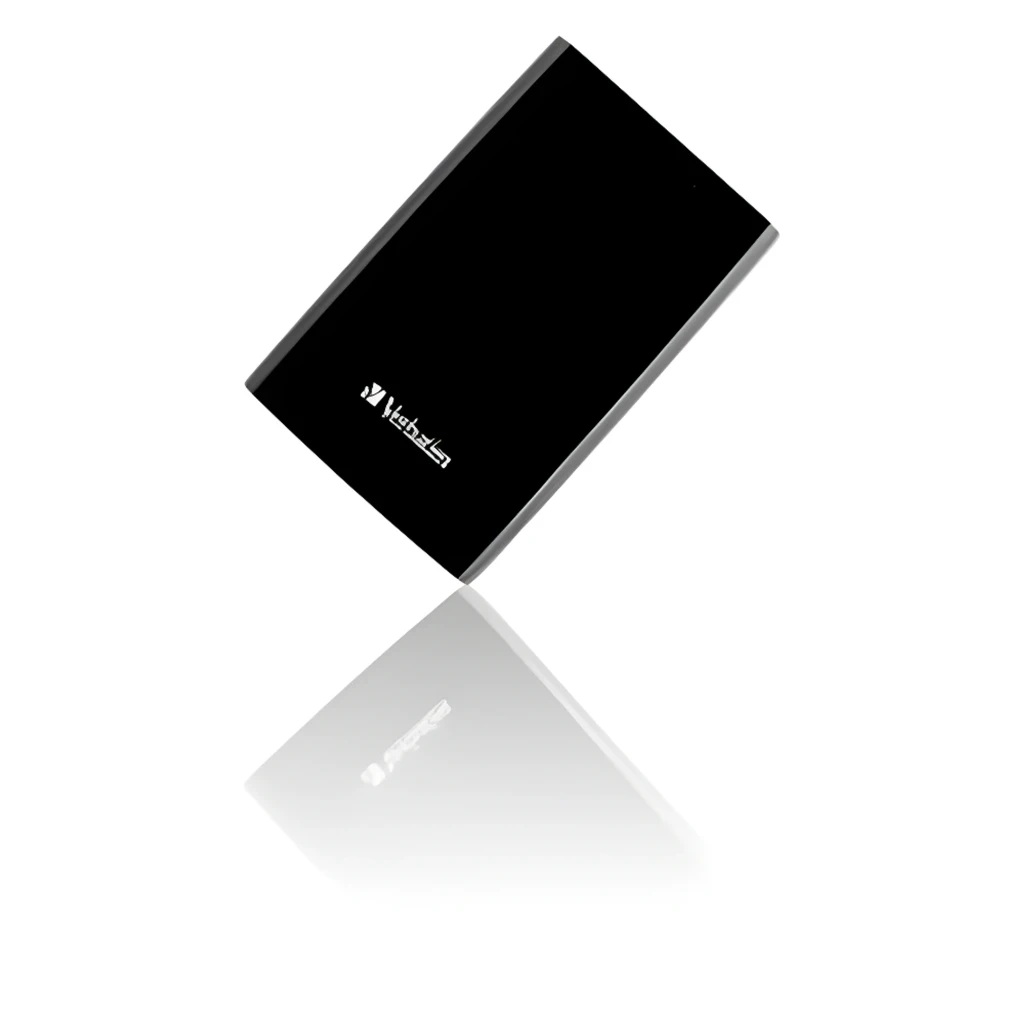 Verbatim Store n Go 1TB preto, vista frontal: superfície lisa preta com logótipo Verbatim e bordas laterais cinzentas - Item2