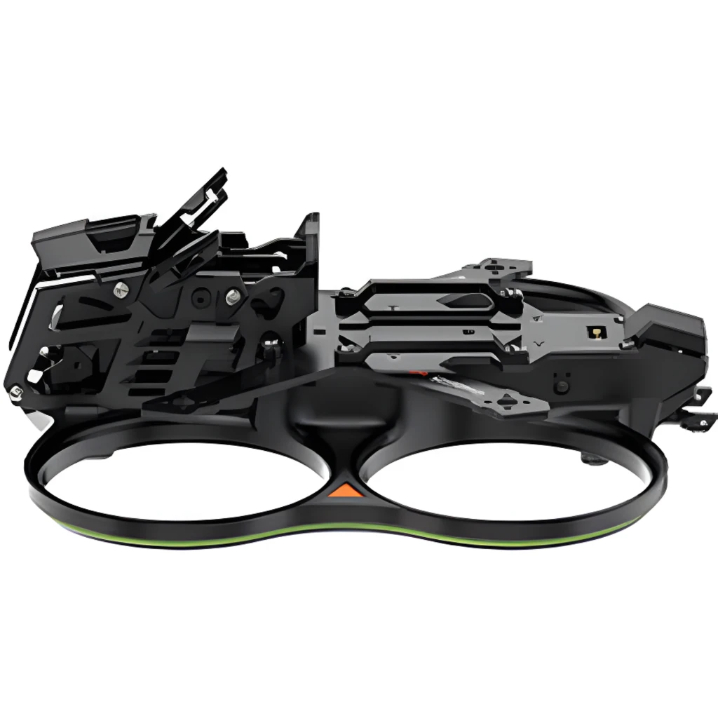 iFlight Drone FPV Defender 25 O4 4S HD Preto 4GB, vista diagonal frontal: chassi com protetores de hélice, câmera frontal e - Item5