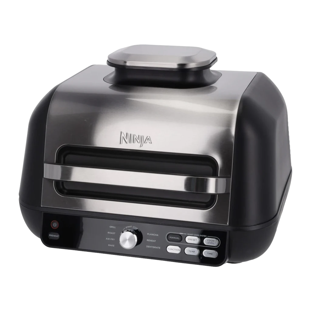 Ninja Nutri Foodi MAX PRO AG651EU negro gris, vista frontal: panel de control con mando y botones Smart Cook - Ítem2
