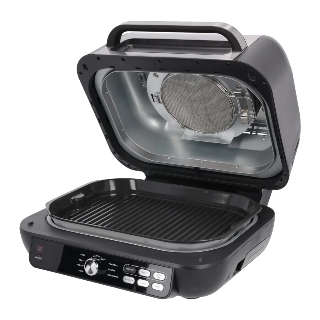 Ninja Nutri Foodi MAX PRO AG651EU negro gris, vista frontal: panel de control con mando y botones Smart Cook - Ítem3