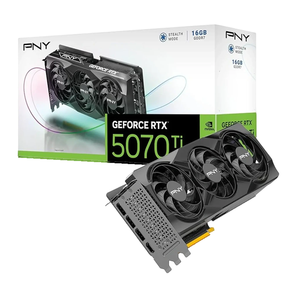 Tarjeta Gráfica PNY GeForce RTX 5070 Ti Triple Fan 16GB GDDR7