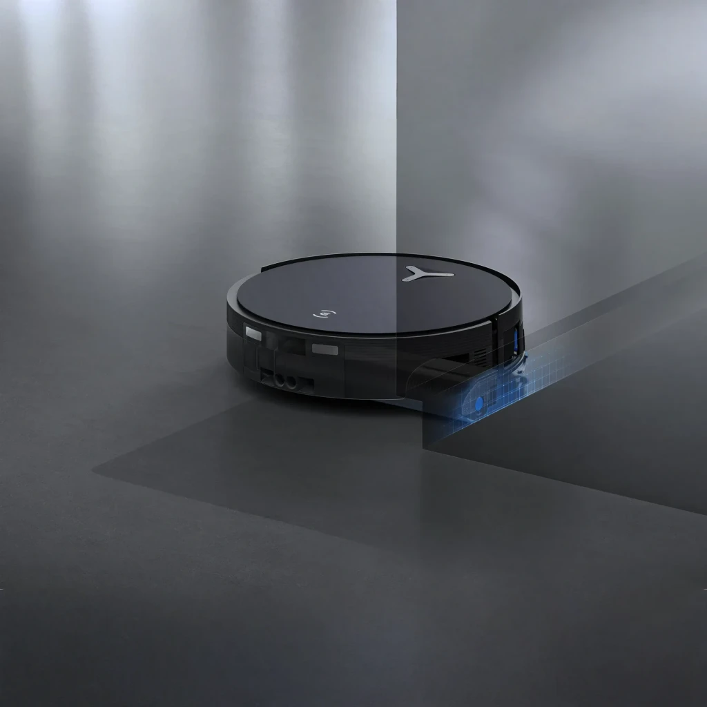Ecovacs DEEBOT X12 OmniCyclone noir, kit avec base OmniStation: réservoir transparent avec filtre bleu et robot docké - Ítem4
