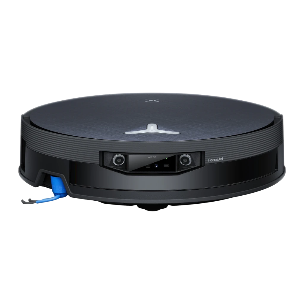 Ecovacs DEEBOT X12 OmniCyclone noir, kit avec base OmniStation: réservoir transparent avec filtre bleu et robot docké - Ítem1