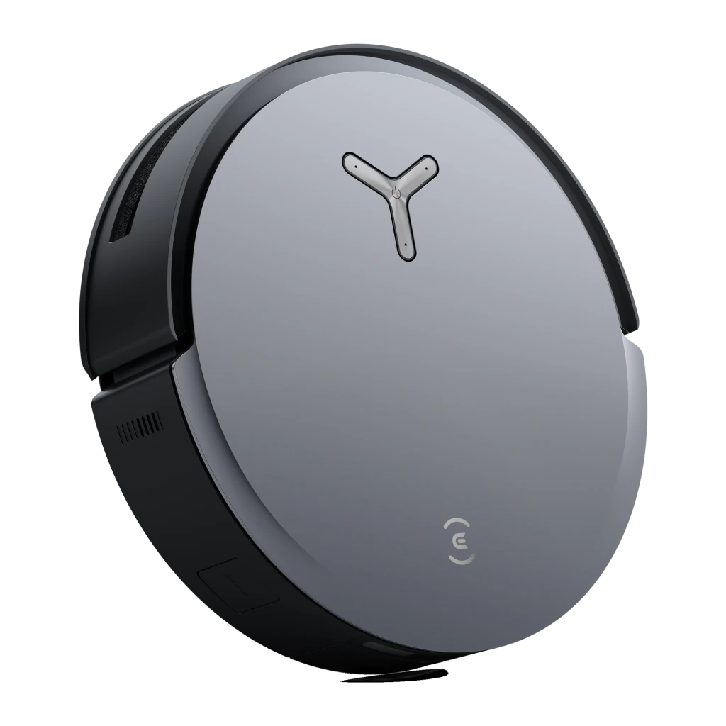 Ecovacs Deebot X8 Omni noir, vue de face: robot sur base avec deux réservoirs supérieurs et détails cuivre - Ítem5