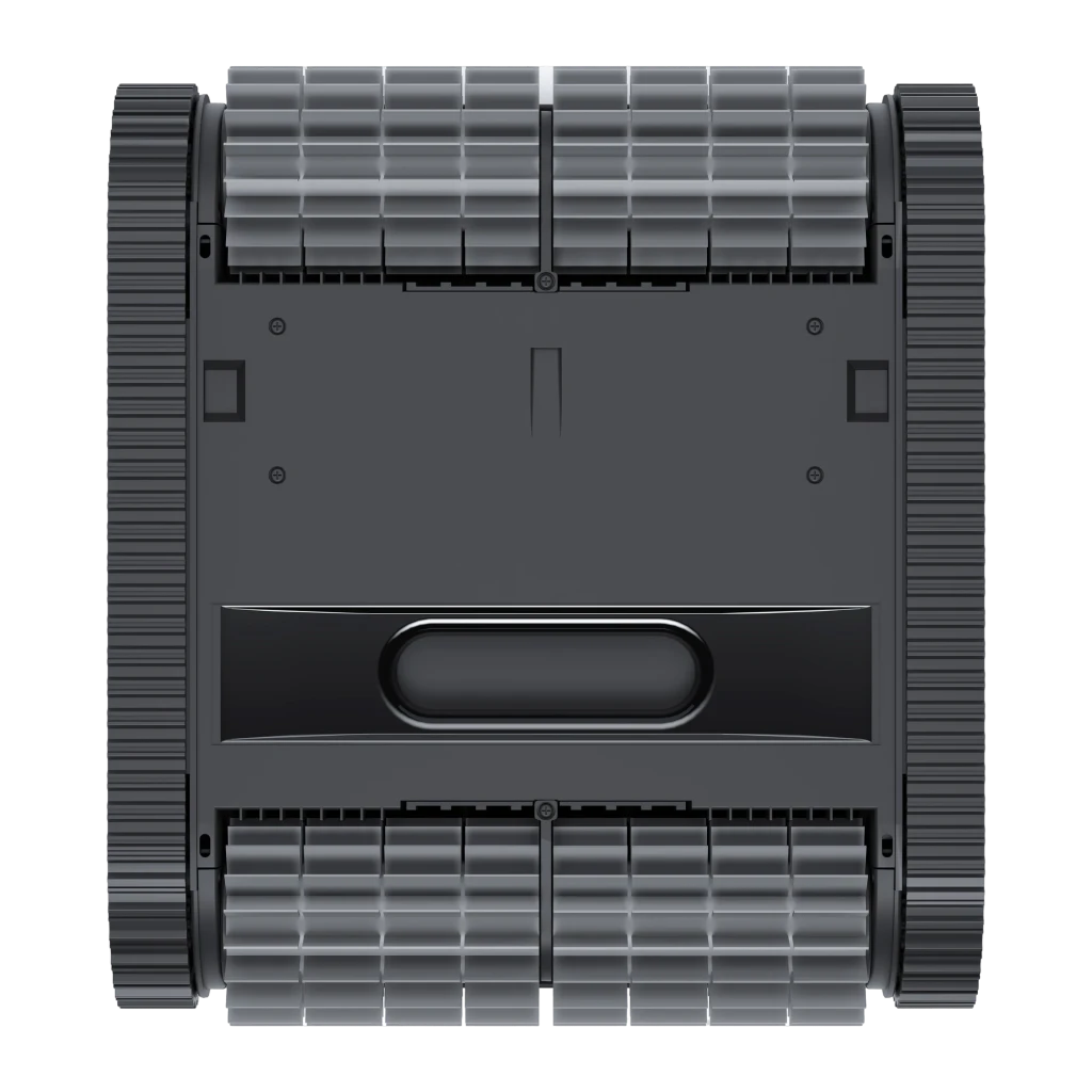 Dreame Robot limpa-fundos Z1 preto, vista em perspectiva: carcaça prateada, logo Z1 lateral, lagartas e sensor frontal - Item2