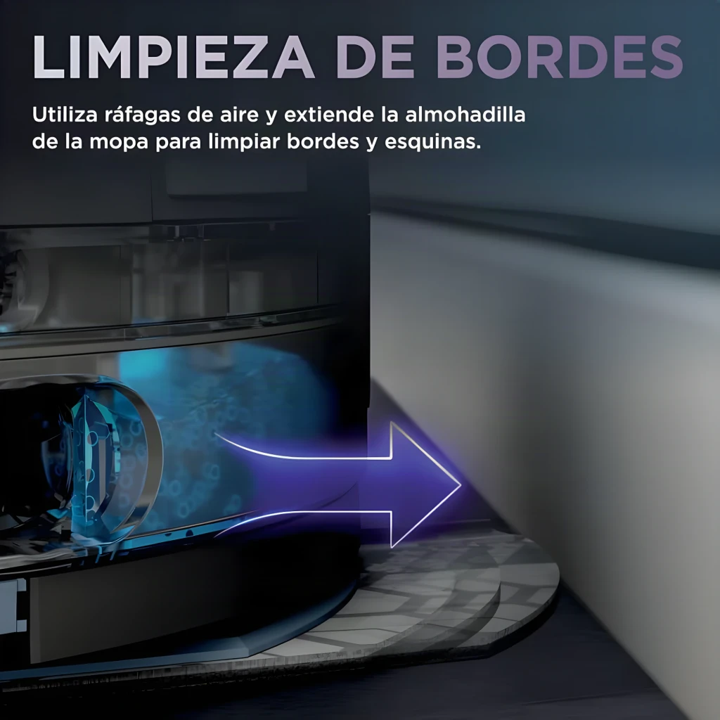 Shark RV2800YEEU Robot Aspirateur Laveur Noir Argent, vue avant: robot sur base de vidage avec réservoir et app de - Ítem5
