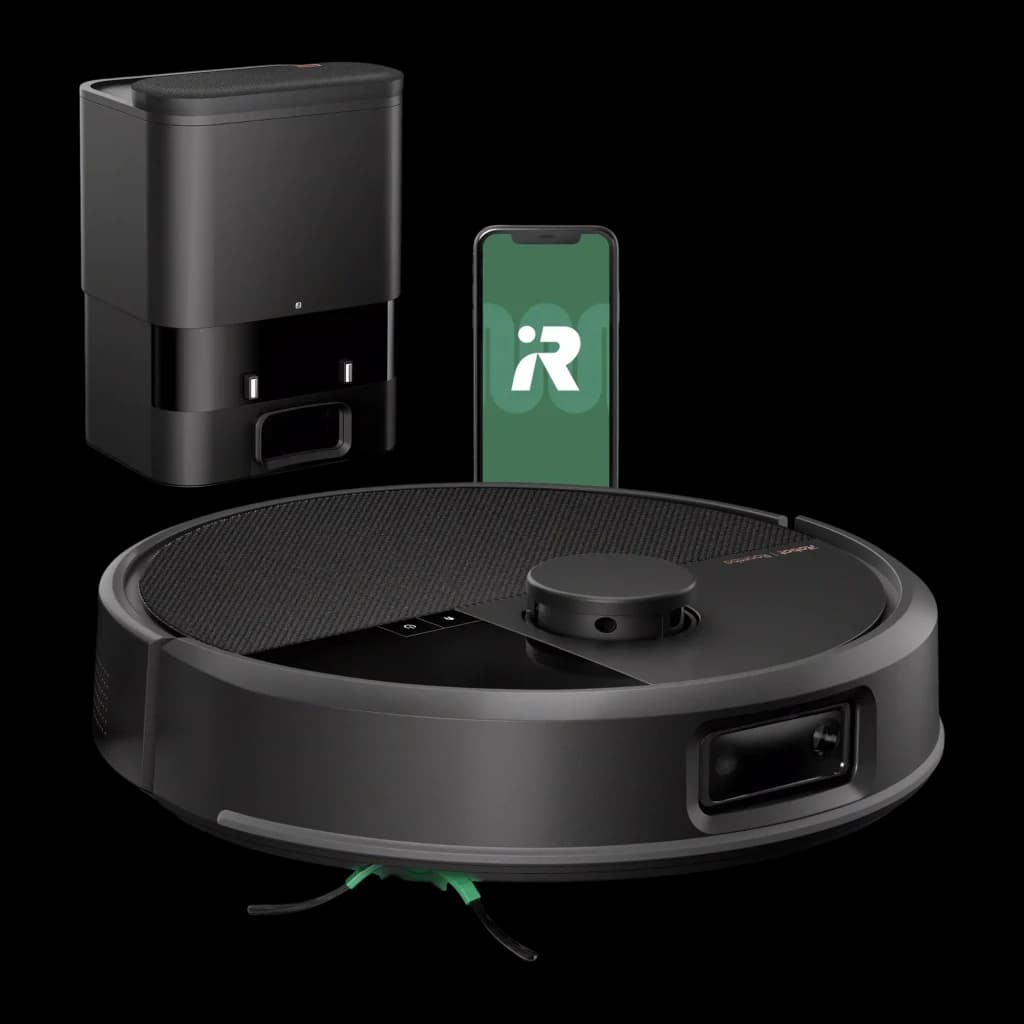 iRobot Roomba Max 705 VAC preto, conjunto: robô aspirador, estação Auto Empty e app iRobot em smartphone