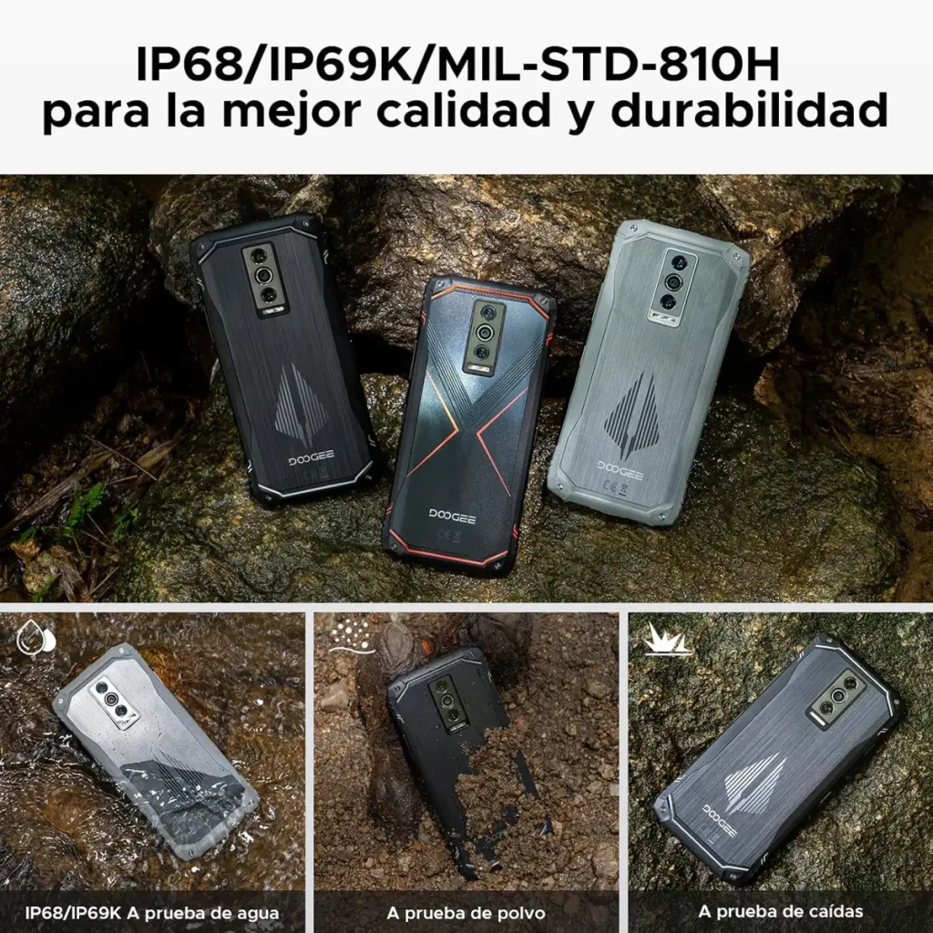 Doogee Blade 10 Pro Energy plata con pantalla 6,56 pulgadas IPS HD+, doble cámara trasera vertical, gran batería 6150 mAh y marco reforzado plateado - Ítem4