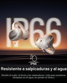 Auriculares Baseus Inspire XC1 Blanco open-ear TWS con diseño ergonómico, múltiples puertos de ventilación y certificación IP66 resistentes a agua y sudor