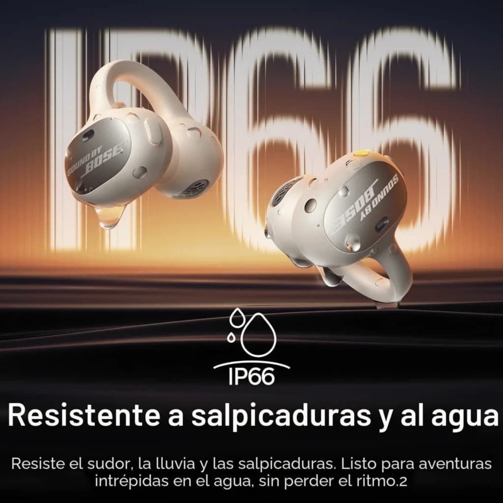 Auriculares Baseus Inspire XC1 blancos tipo open ear con ganchos de oreja, diseño ventilado y certificación IP66 resistentes a sudor, lluvia y salpicaduras