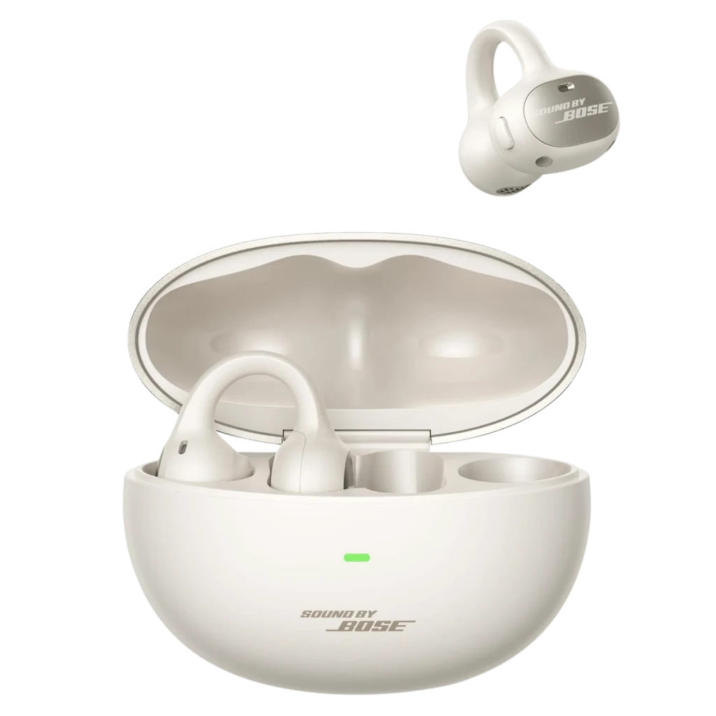 Auriculares Baseus Inspire XC1 Blanco open-ear TWS con estuche ovalado bicolor, indicador LED frontal y ganchos de sujeción ergonómicos en cada auricular - Ítem1
