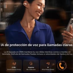 Auriculares Baseus Inspire XC1 Blanco open-ear TWS con ganchos de oreja, diseño ligero, 4 micrófonos y cancelación de ruido de viento para llamadas claras