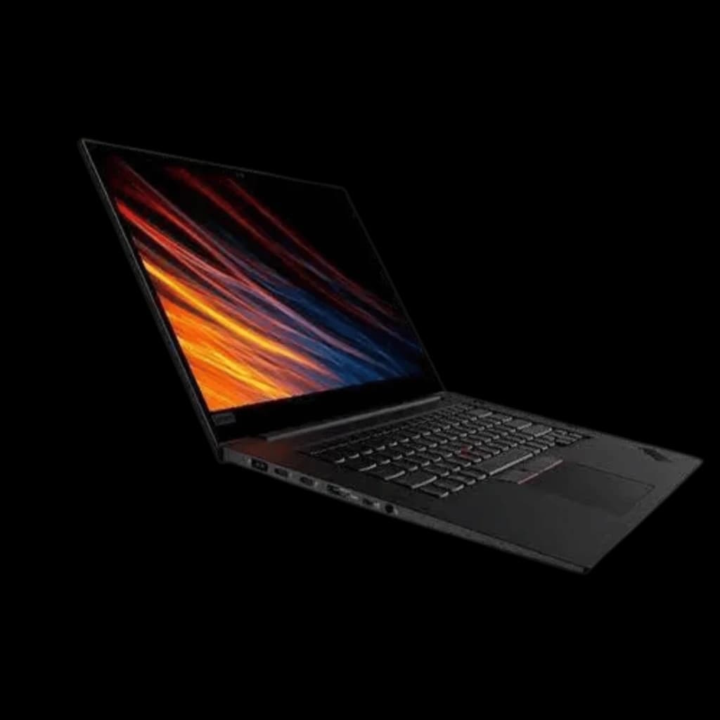 Lenovo ThinkPad P1 Gen 2 15,5 pouces, châssis noir fin, écran vibrant bord fin, clavier QWERTZ rétroéclairé, multiples ports latéraux, rénové excellent
