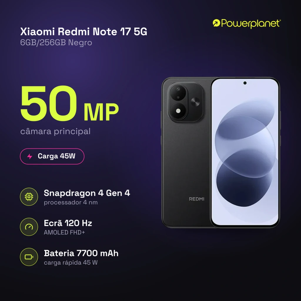 Xiaomi Redmi Note 17 5G negro con pantalla AMOLED 6,99 pulgadas 120Hz, doble cámara trasera con flash y frontal perforada, diseño fino y minimalista - Ítem6