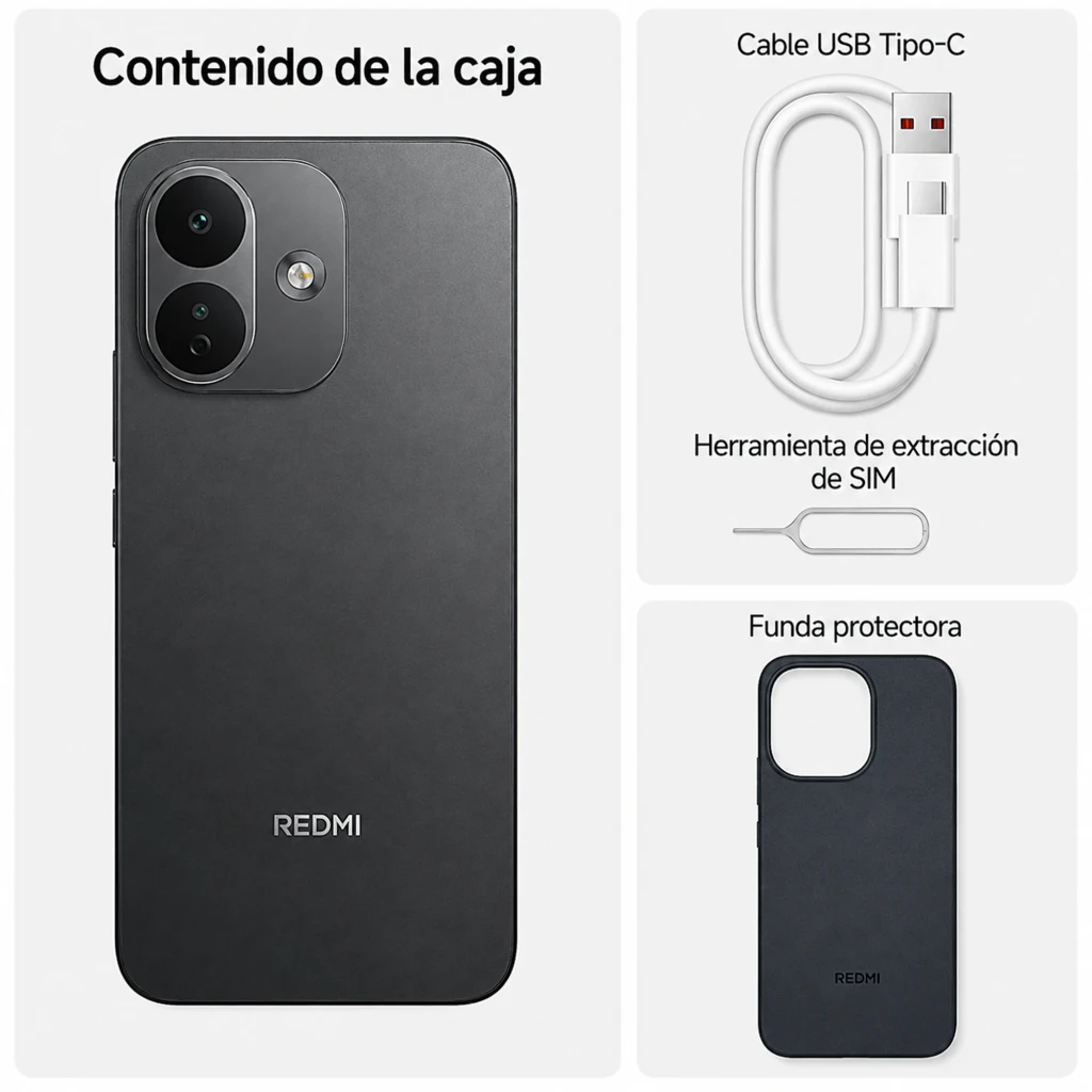 Xiaomi Redmi Note 17 Pro 5G negro, pantalla AMOLED 6,83 con 120Hz, marcos finos, doble cámara trasera grande, 8GB RAM y 512GB de almacenamiento - Ítem6