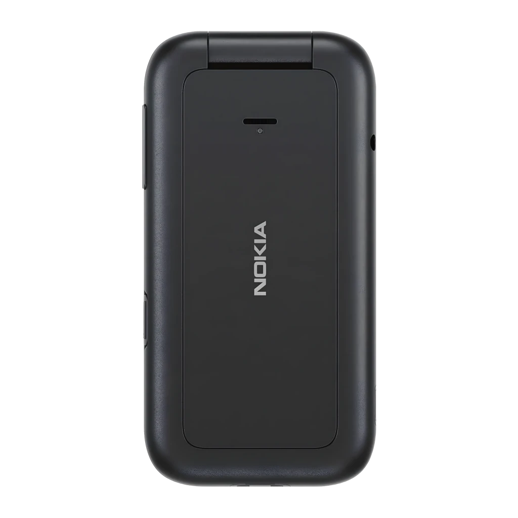 Nokia 2660 TA-1474 4G DS Negro: celular flip preto com tela interna colorida, visor externo com hora, câmera traseira, teclas grandes e corpo compacto - Item2