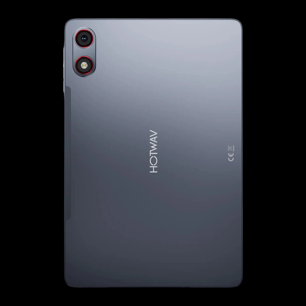 Hotwav Pad 13 Pro 10,1 polegadas em cinza escuro, traseira lisa com câmera dupla vertical e flash, logo HOTWAV centralizado e cantos arredondados