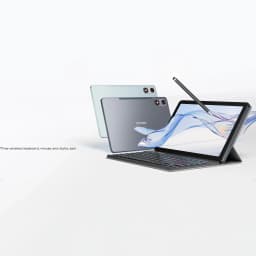 Hotwav Pad 13 Pro 10,1 pol cinza e verde, capa teclado destacável, caneta stylus, tela com bordas finas, câmera dupla traseira e 4G LTE Dual SIM