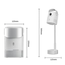 OEM Pro projector - schéma technique avec mesures 125x196mm et support 500mm de hauteur