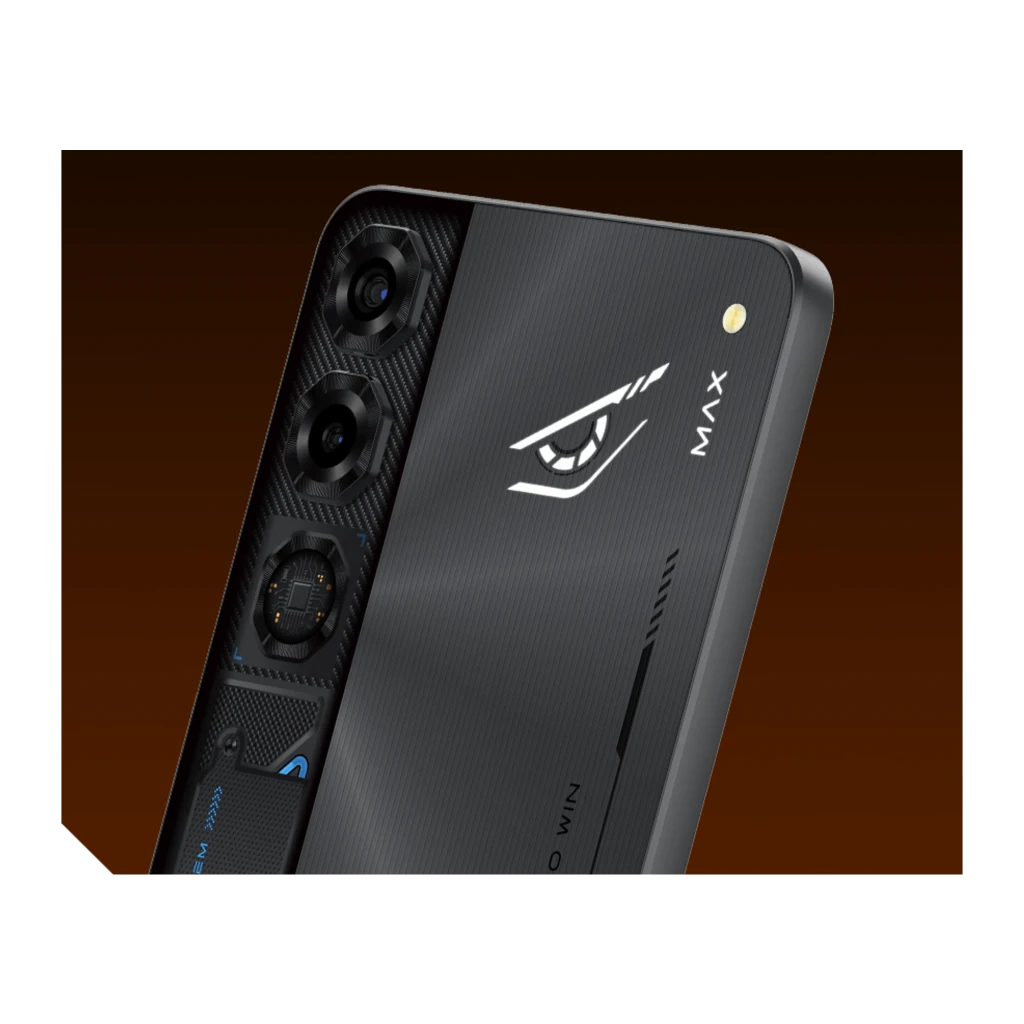 Nubia Neo 5 Max noir, écran 7,5 pouces IPS LCD 120Hz bord à bord, poinçon centré, dos texturé avec triple caméra verticale et accents bleus gaming - Ítem12