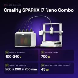 Imprimante 3D Creality SPARKX i7 Nano Combo CFS Lite 4 Filaments FDM 500mm/s - caractéristiques