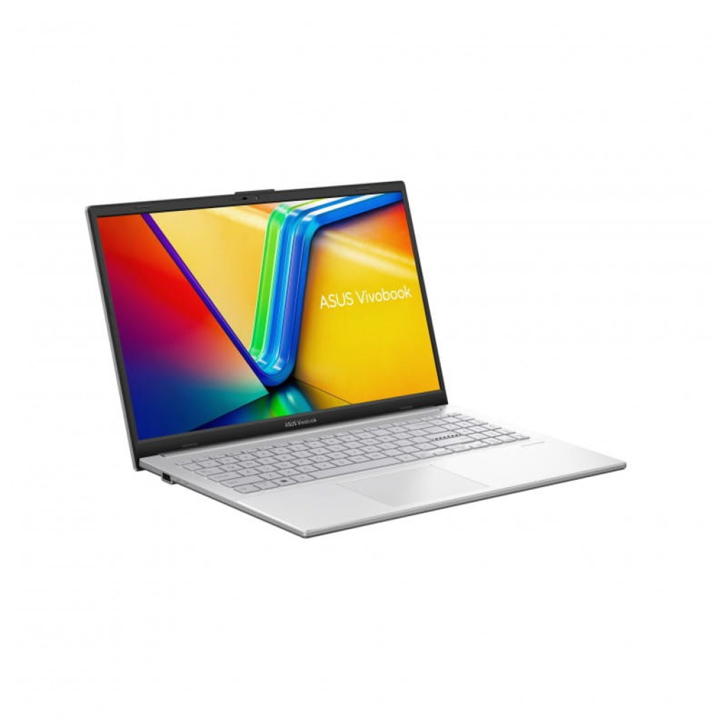 Ordinateur portable Asus Vivobook argent avec écran OLED 15,6 pouces aux couleurs vives, bords fins, clavier gris clair et webcam centrée - Ítem8