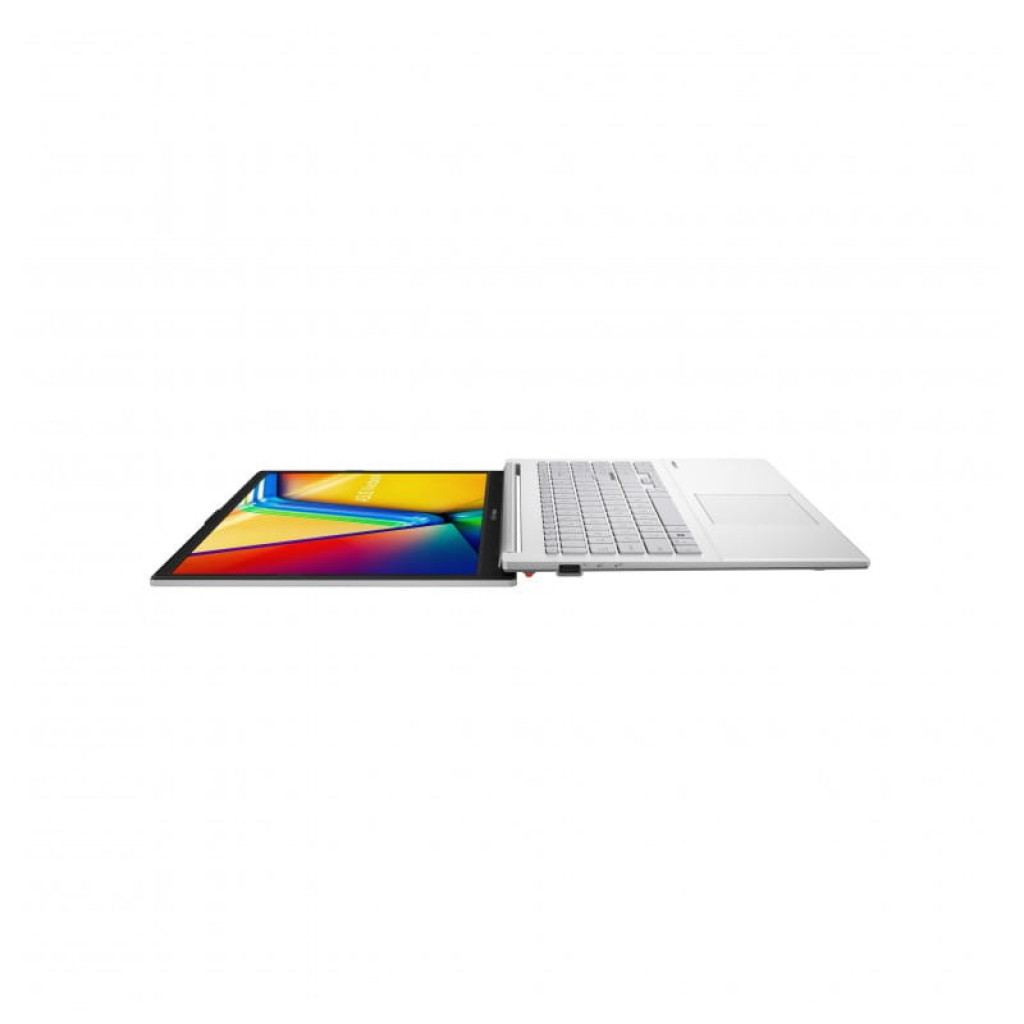 Ordinateur portable Asus Vivobook argent avec écran OLED 15,6 pouces aux couleurs vives, bords fins, clavier gris clair et webcam centrée - Ítem2