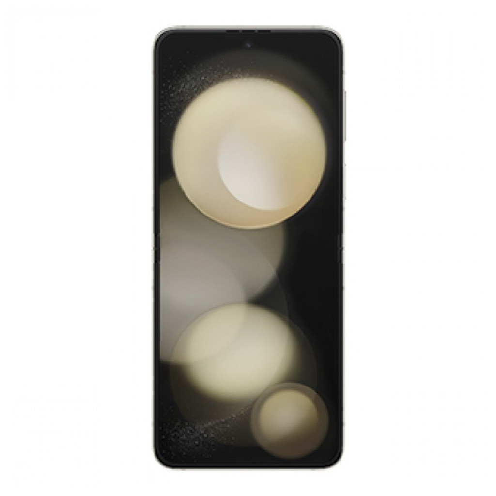 Samsung Galaxy Z Flip5 5G crema renovado, formato plegable, pantalla interna amplia y externa compacta, doble cámara trasera y bisagra metálica elegante - Ítem1