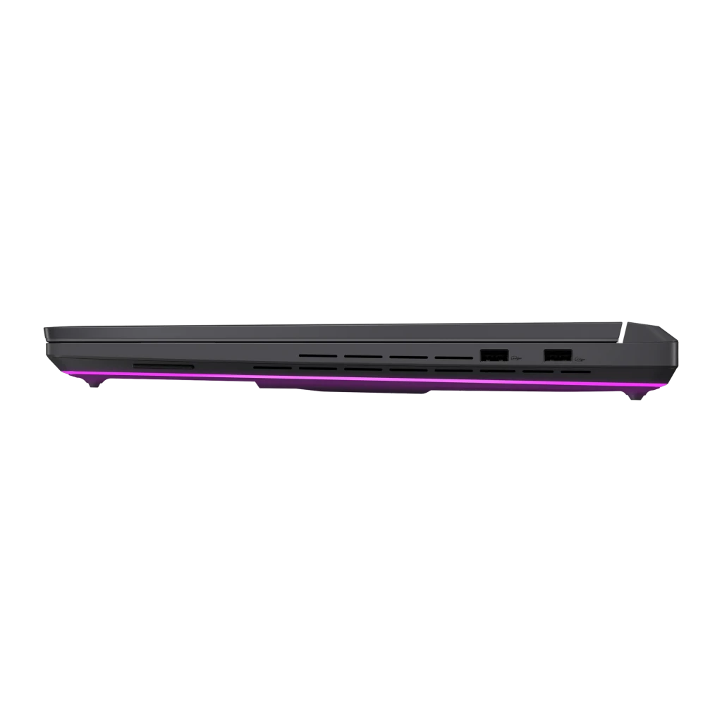 ASUS ROG Strix G815JMR 1TB gris, vista frontal: pantalla ROG Strix encendida con iluminación RGB en teclado y bordes - Ítem7