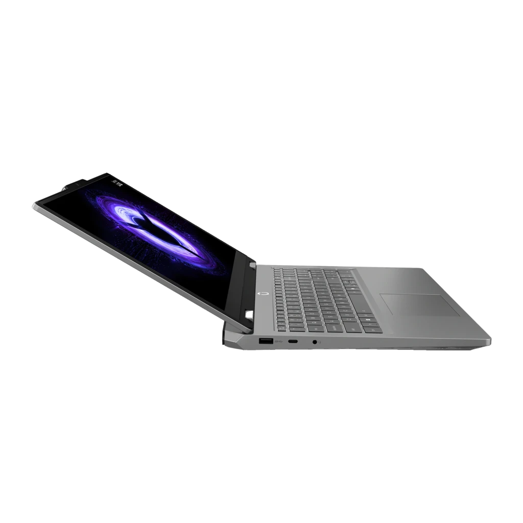 Lenovo LOQ Essential 15IRX11 512GB Gris, vue de face: écran avec logo LOQ en violet, clavier et pavé tactile visibles - Ítem7