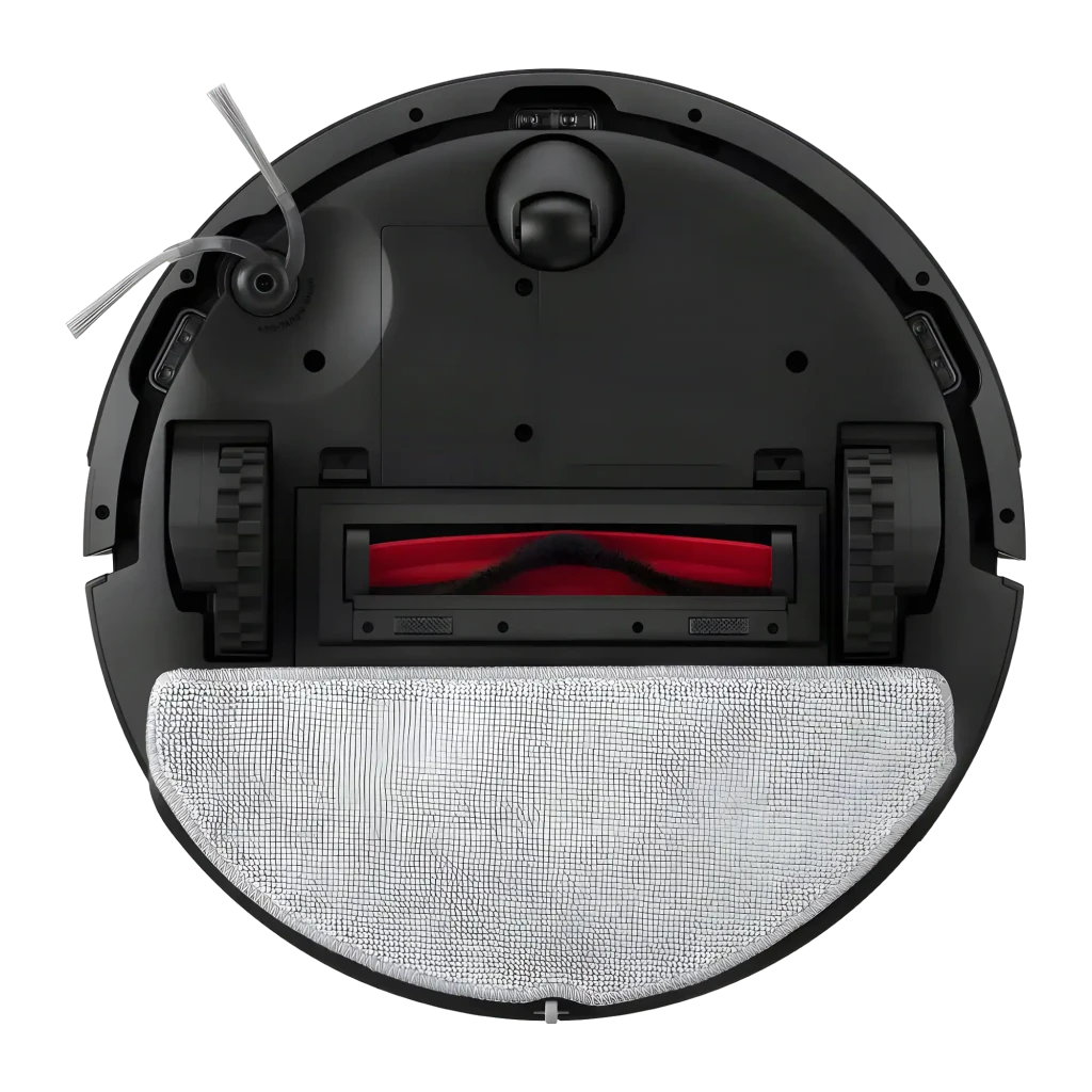 Roborock Robô aspirador Q7 TF+ Preto, vista frontal em ângulo: robô com sensor LiDAR e base de esvaziamento automático - Item8