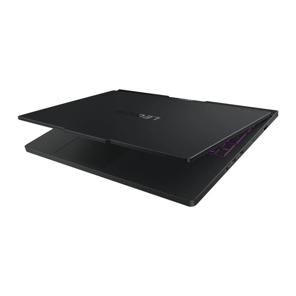 Lenovo Legion Pro 5 16IAX10 1000GB Negro, vista frontal: pantalla con fondo gaming y teclado RGB multicolor iluminado - Ítem4