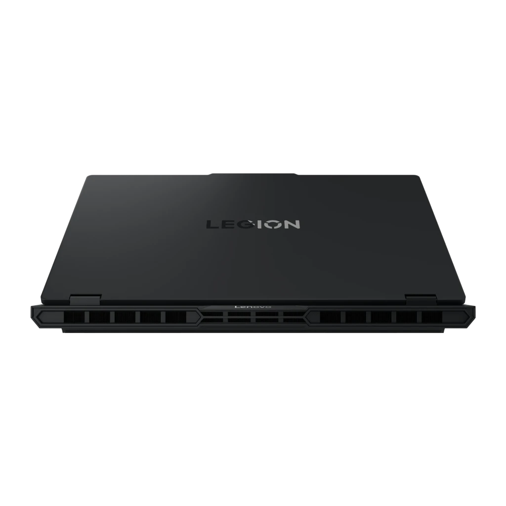 Lenovo Legion Pro 5 16IAX10 1000GB Negro, vista frontal: pantalla con fondo gaming y teclado RGB multicolor iluminado - Ítem7