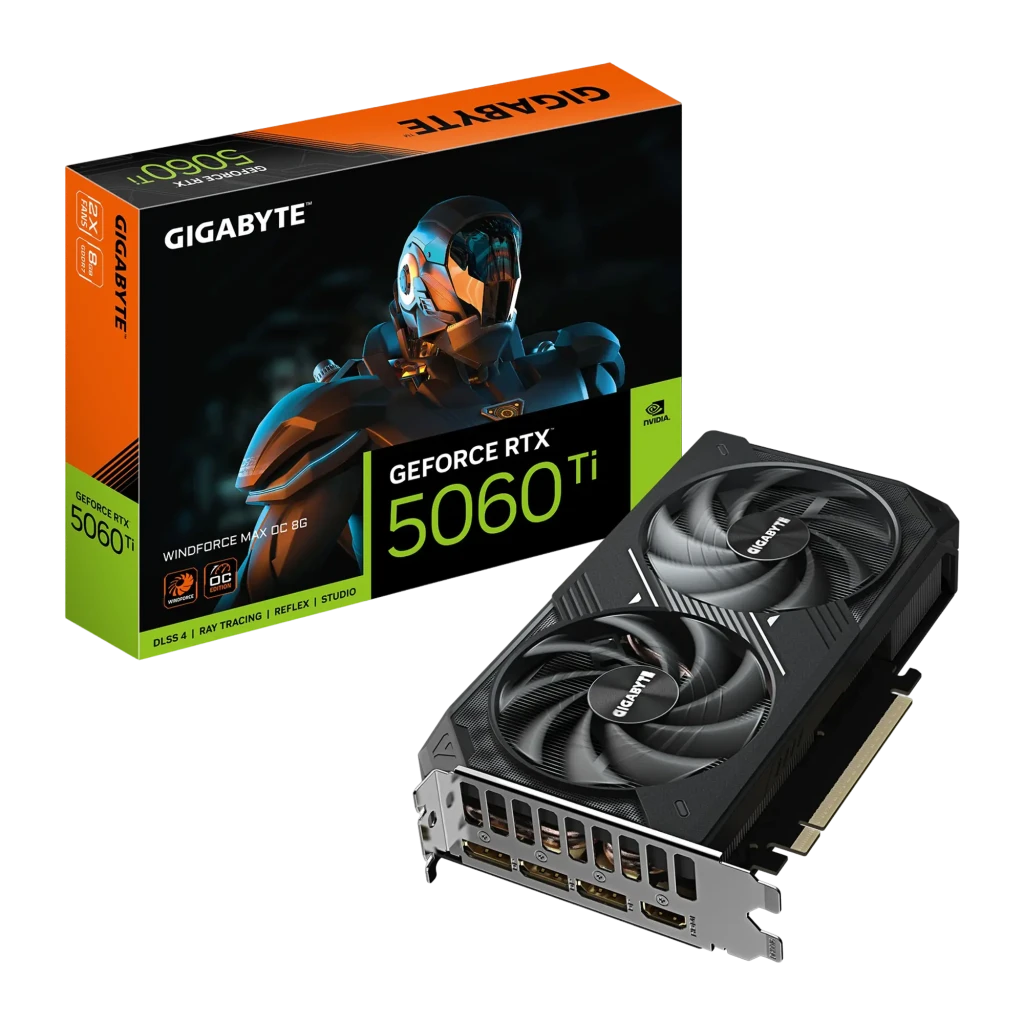 Tarjeta gráfica Gigabyte GeForce RTX 5060 Ti Windforce MAX OC