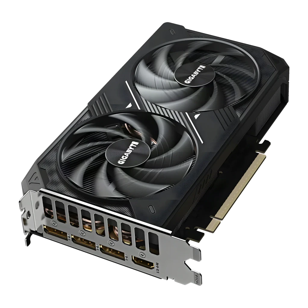 Gigabyte GeForce RTX 5060 Ti Windforce MAX OC 8GB negro, kit con caja: tarjeta gráfica junto a caja naranja y verde con logo - Ítem6