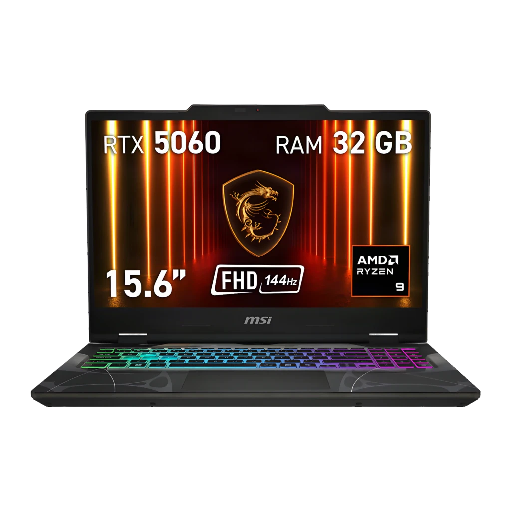 Portátil Gaming MSI Cyborg A15 AI B2HWFKG-072XES 32GB DDR5/1TB SSD 15,6 pulgadas FHD IPS AMD Ryzen 9 270 NVMe PCIe 4.0 RTX 5060 8GB FreeDOS