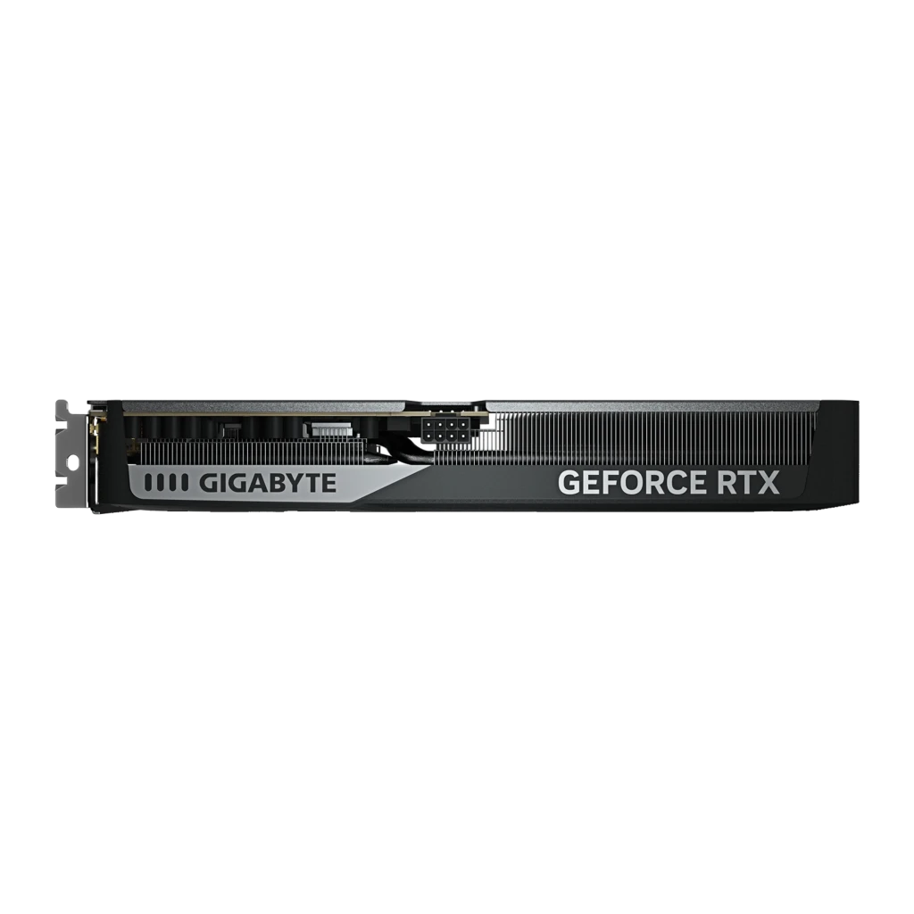 Gigabyte GeForce RTX 5060 Ti Eagle MAX OC 16GB negro, producto y caja: tarjeta con triple ventilador y bracket junto a su - Ítem4