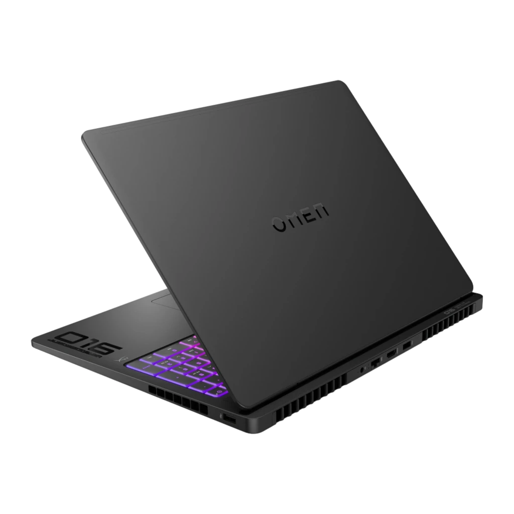HP OMEN MAX Gaming 16 1000GB preto, vista frontal: ecrã com jogo FPS e teclado RGB multicolor iluminado - Item2