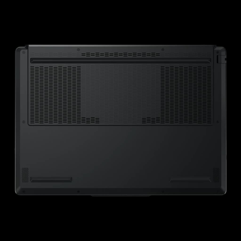 Lenovo Legion 5 15AHP11 512GB negro, vista inferior: rejillas de ventilación, altavoces y panel trasero texturizado