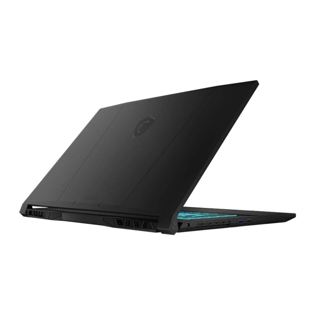 MSI Katana 17 1TB SSD preto, vista frontal: ecrã com logo dragão MSI e teclado RGB iluminado - Item2
