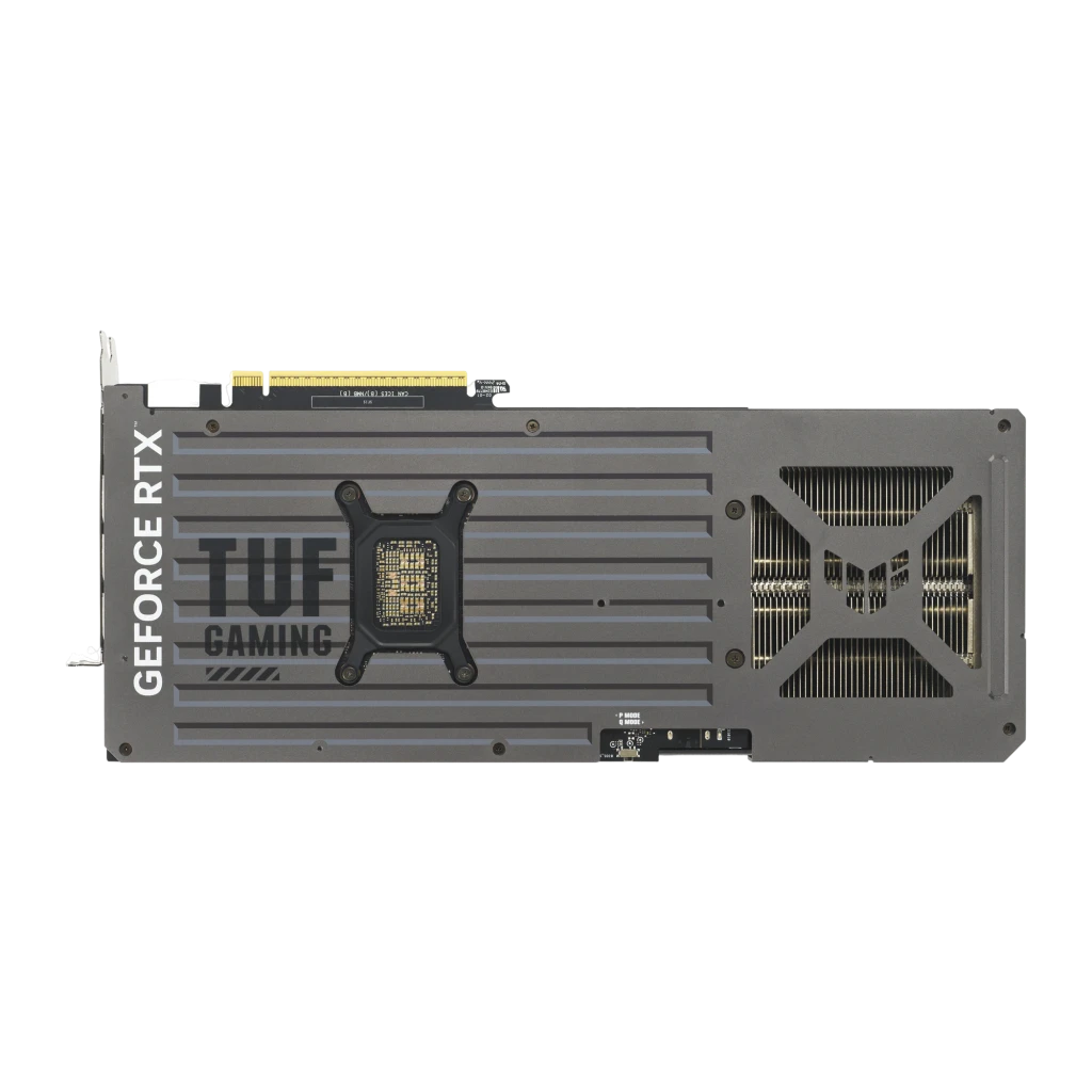 ASUS TUF Gaming GeForce RTX 5070 OC 12GB Negro Gris, vista con caja: tarjeta y packaging frontal con tres ventiladores - Ítem2
