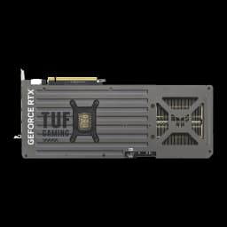 ASUS TUF Gaming GeForce RTX 5070 OC 12GB Negro Gris, vista trasera: backplate gris con logo TUF Gaming y rejilla