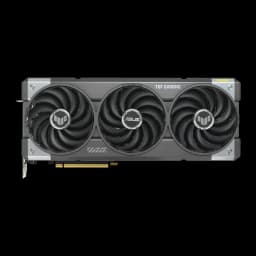 ASUS TUF Gaming GeForce RTX 5070 OC 12GB GDDR7 negro gris, vista frontal: tres ventiladores con logos TUF y ASUS, carcasa