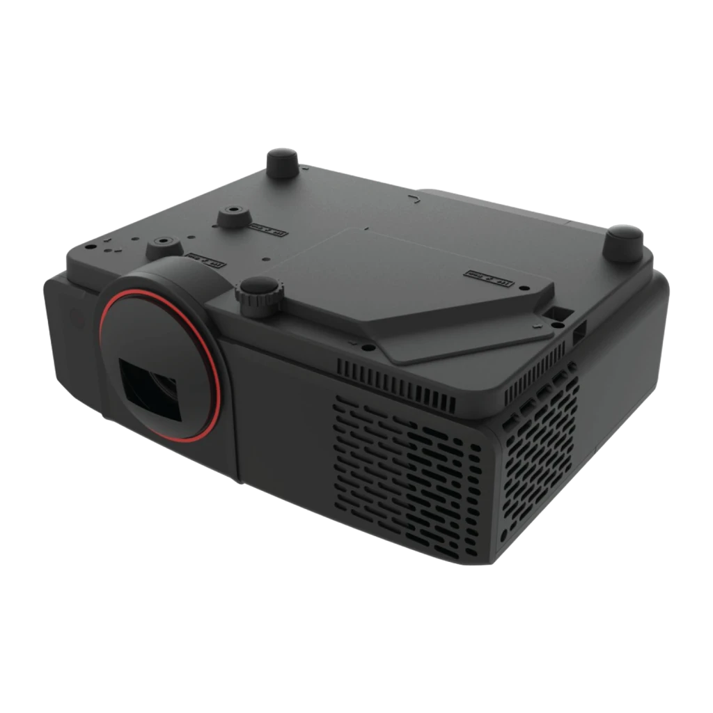Philips Projecteur GamePix 800 Smart 1080p 2500lm noir, vue avant latérale: objectif avec anneau rouge, grille - Ítem2