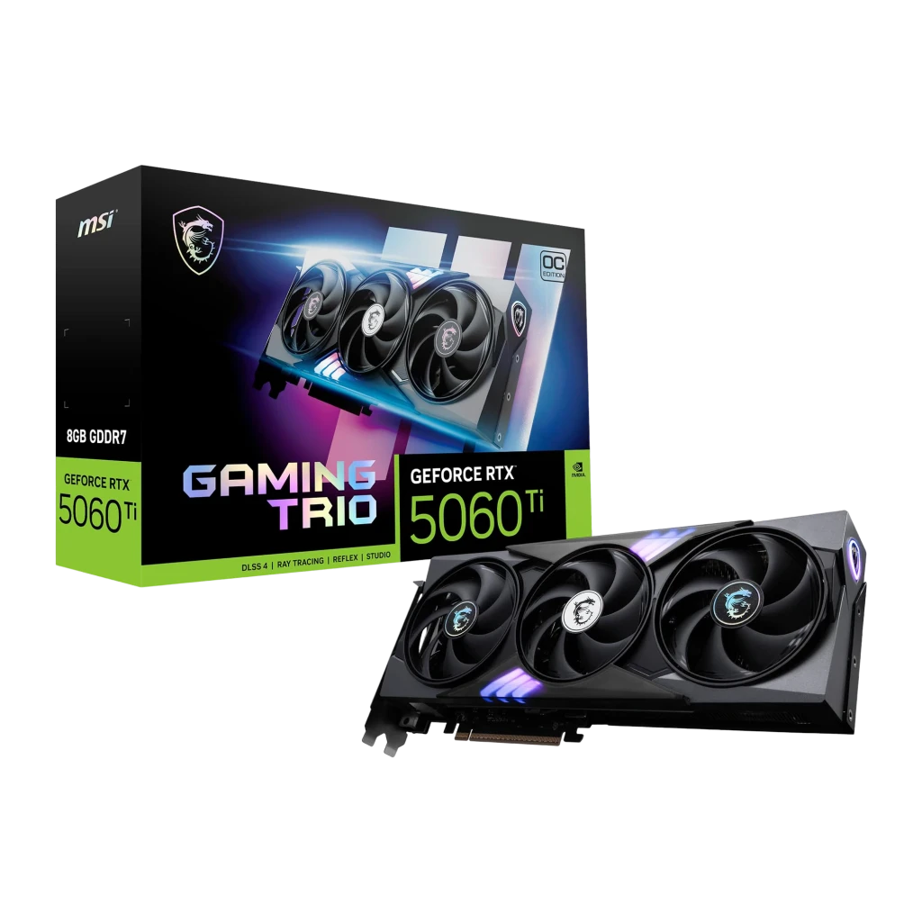Tarjeta Gráfica MSI GeForce RTX 5060 Ti Gaming Trio OC 8GB GDDR7