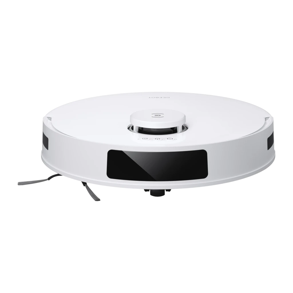 Ecovacs Deebot N20 Plus branco, kit com base de esvaziamento automático: depósito azul transparente aberto e robô acoplado - Item2