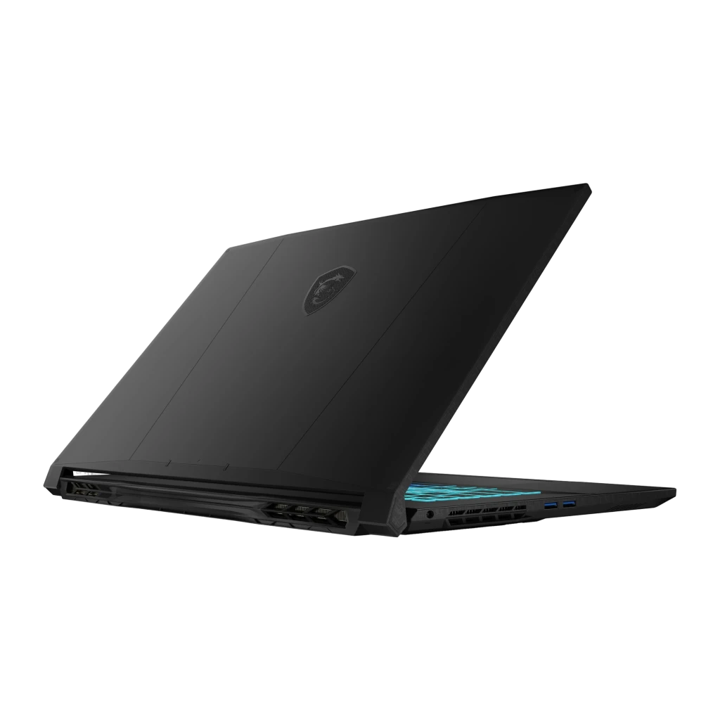 MSI Katana 17 HX B14WGK 1TB preto, vista frontal: ecrã com logótipo dragão dourado e teclado RGB multicolor - Item2