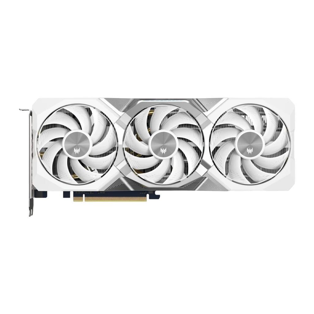 Acer Predator BiFrost Radeon RX 9070 OC 16GB blanc, contenu: carte graphique blanche triple ventilateur et boîte Predator - Ítem1